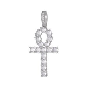 Aankh Cross Icedout Pendant