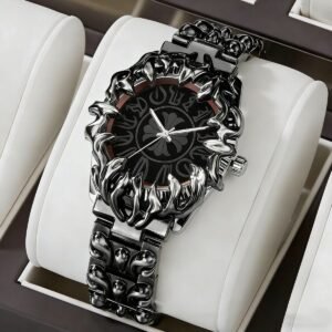 Alien Claw Millennium Y2K Watch - Black Cross