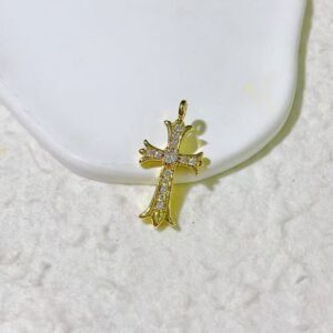 Chome Gold Copper Icedout Pendant