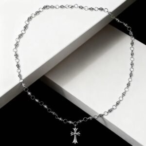 Chrome Heart Cross Style Necklace