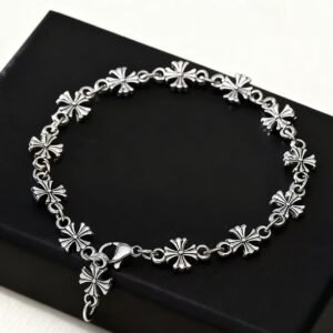 Chrome Heart Gothic Style Chrome Bracelet