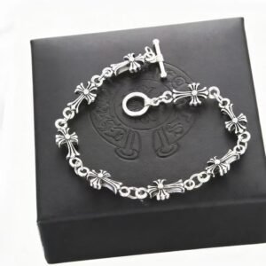 Chrome-Heart-Gothic-Style-Chrome-Bracelet