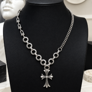Chrome Heart Silver Royal Cross Necklace