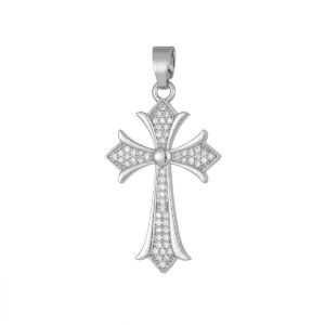 Chrome Inspired Silver Icedout Pendant