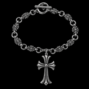 Chrome-Style Heart Bracelet