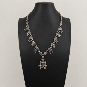 Chrome Trio Gothic Necklace