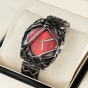 Claw Watch Alabaster GUN BLACK RED Without Magnifying Glass