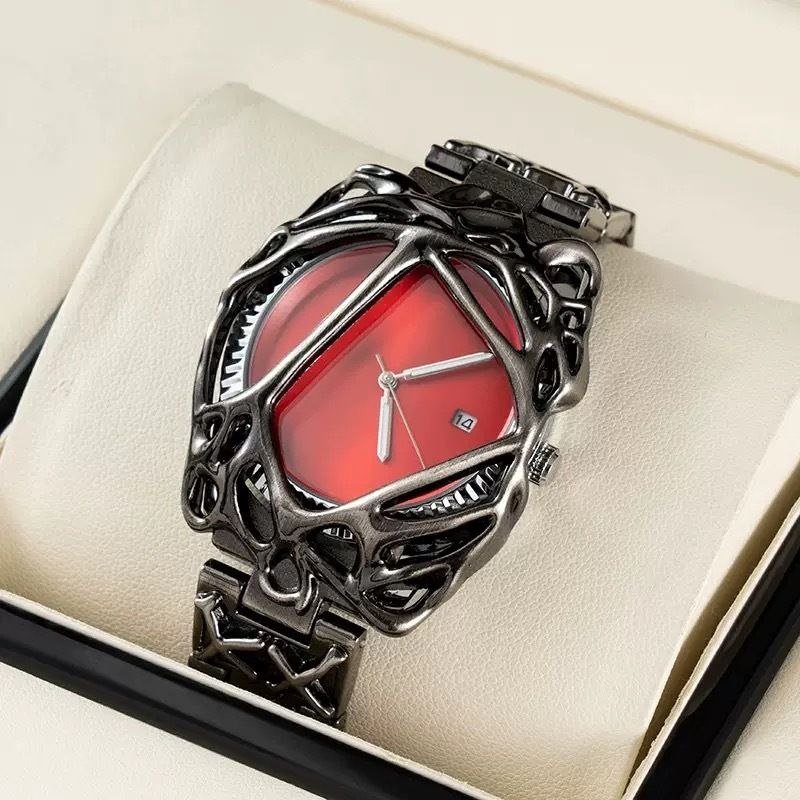 Claw Watch Alabaster GUN BLACK RED Without Magnifying Glass