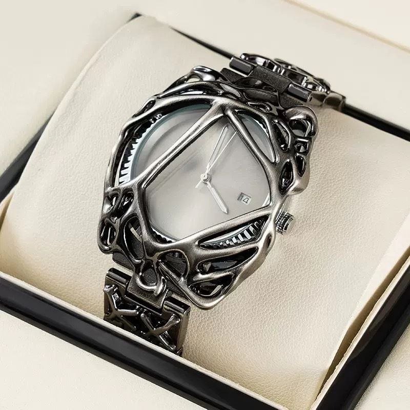 Claw Watch Alabaster - GUN BLACK SILVER without Magnifying Glass