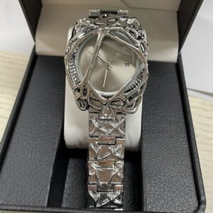 Claw Watch Alabaster - SILVER Belt SILVER Magnifying Glass
