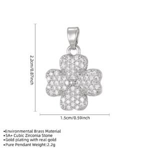 Four Leaf Clover Icedout Pendant