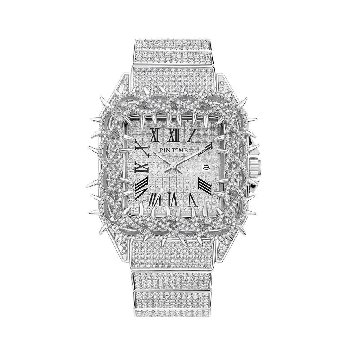 Full Diamond Icedout Thorn Watch