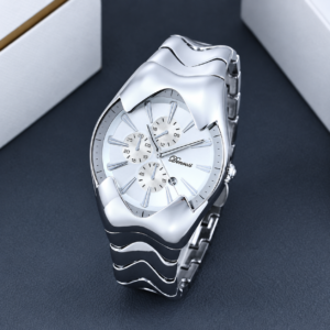 High End Business Men Watch Silver White