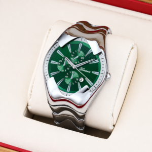 High End Business Watch Silver White