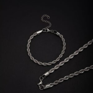 Rope Chain Stainless Steel Bracelet