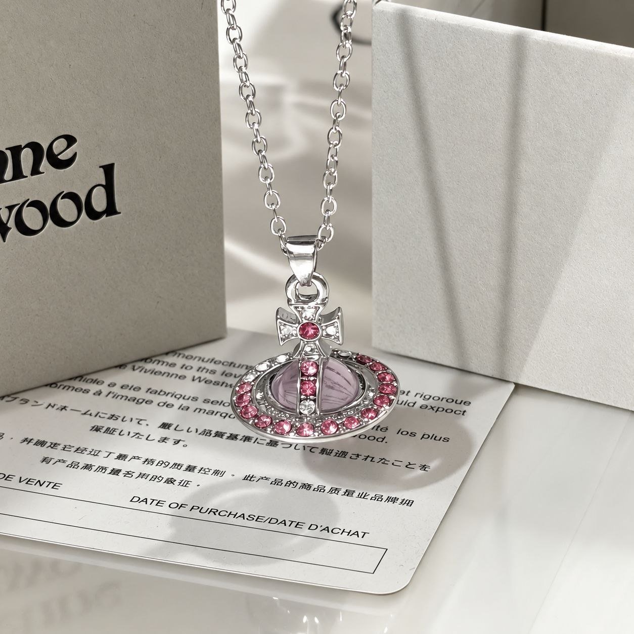 Vivienne Westwood Icedout Necklace - Pink