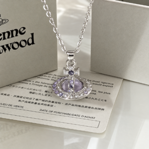 Vivienne Westwood Icedout Necklace - Purple