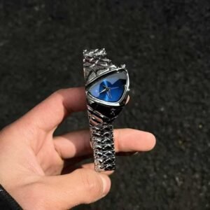 Y2K Irregular Retro Dragon Eye Watch - Blue