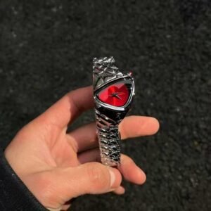 Y2K Irregular Retro Dragon Eye Watch - Red