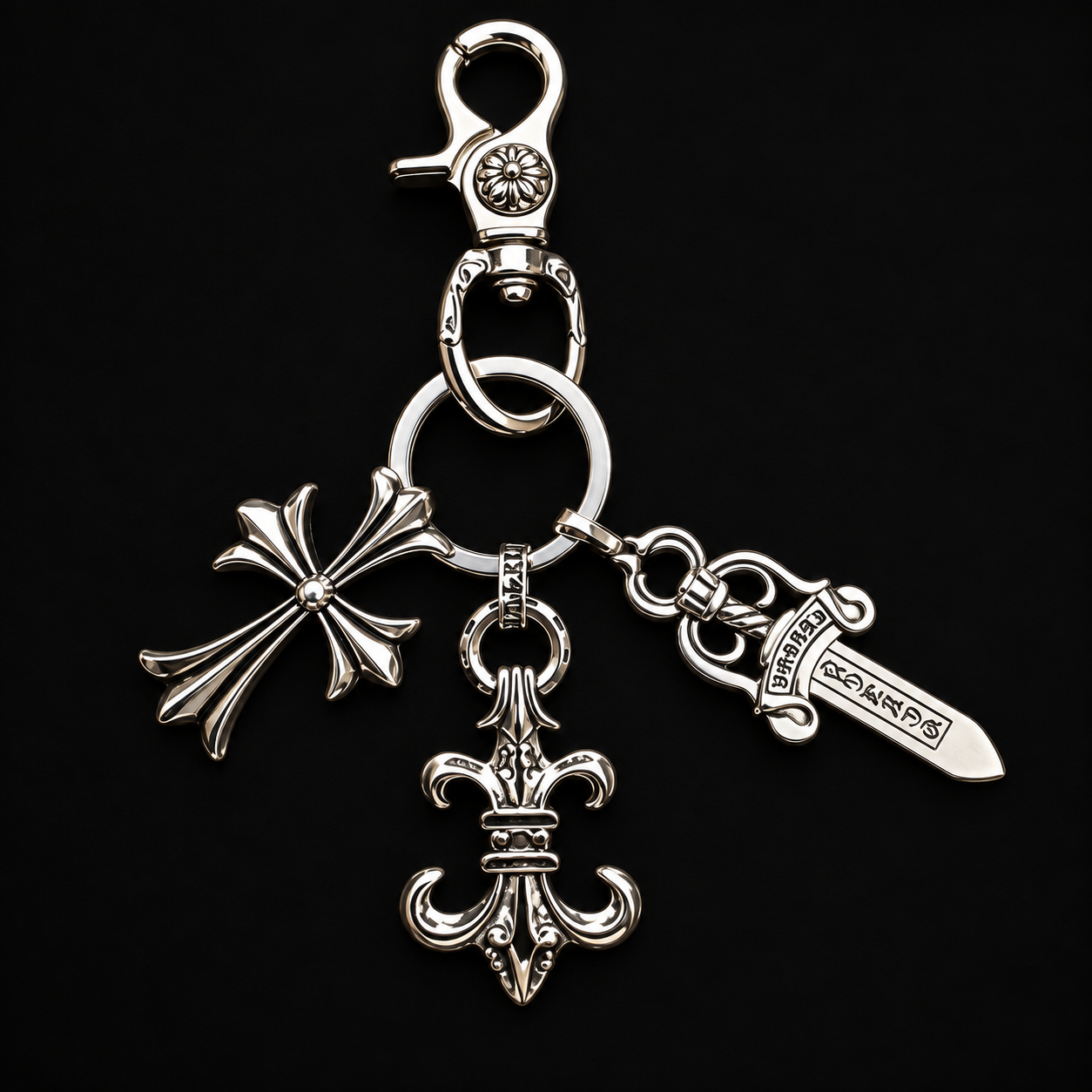 Chrome Heart Keychain Carabiner