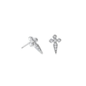 Cross Punk Zircon Hip Hop Earring
