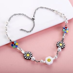Flower Blossom Stainless Steel Necklace Unisex